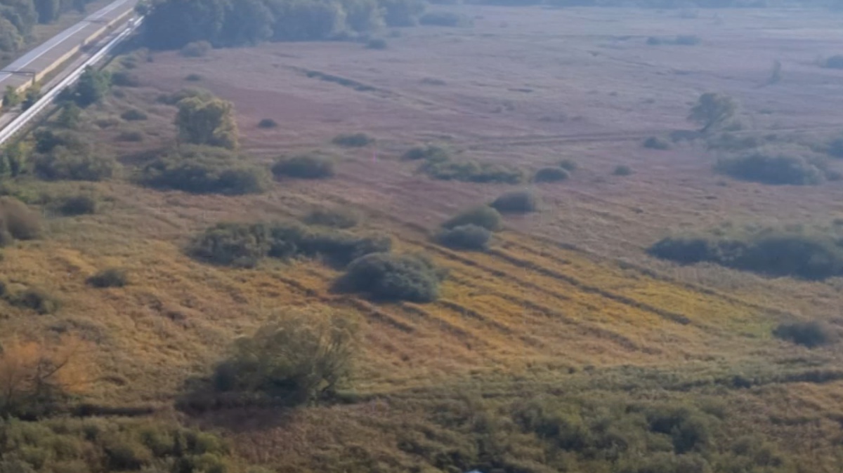 Kadr z filmu - Teren inwestycyjny z lotu ptaka