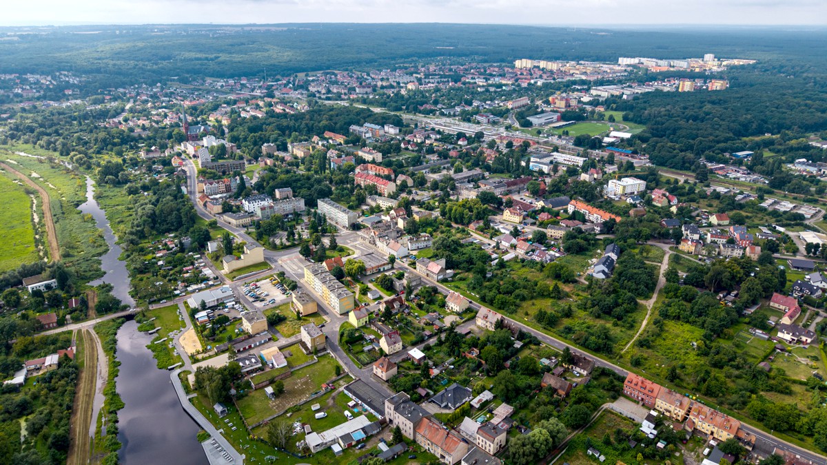 Widok na Police z lotu ptaka