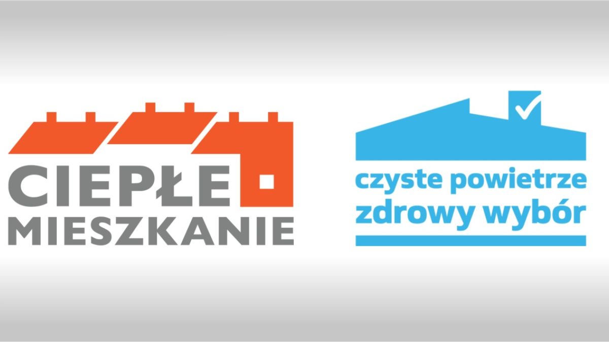 Loga „Ciepłe Mieszkanie” i „Czyste Powietrze”