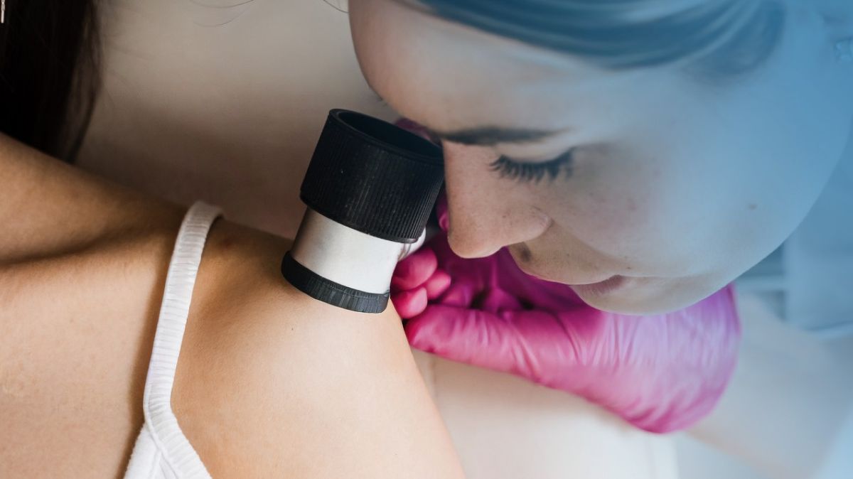 Część plakatu Dermatoskopia