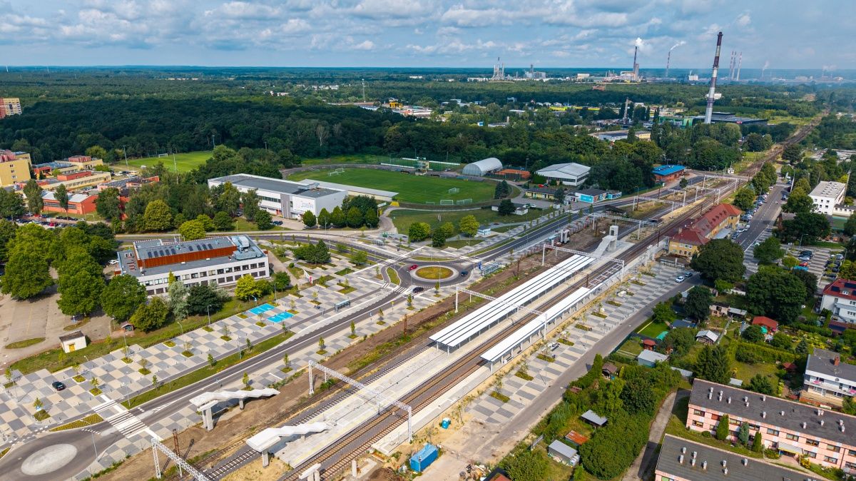 Widok na ulicę Stanisława Szymaszka z lotu ptaka