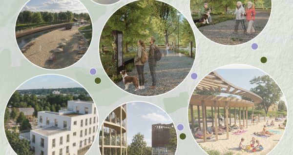 Grafika - kółka a w nich zdjęcia-projekty