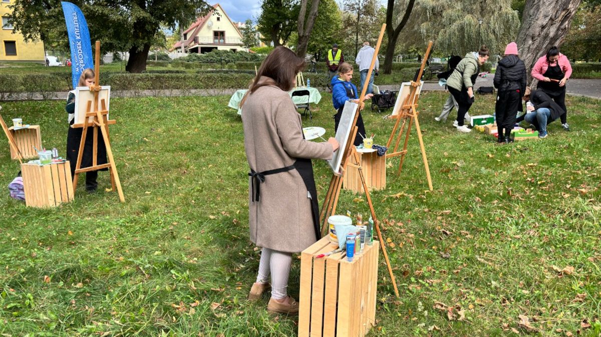 Jesienny plener malarski w Parku Staromiejskim