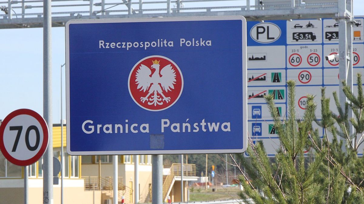 Tablica GRANICA PAŃSTWA