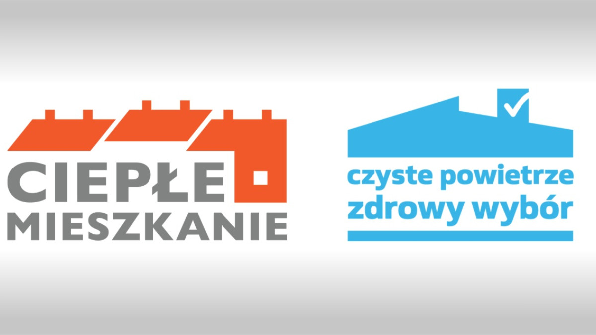 Loga „Ciepłe Mieszkanie” i „Czyste Powietrze”