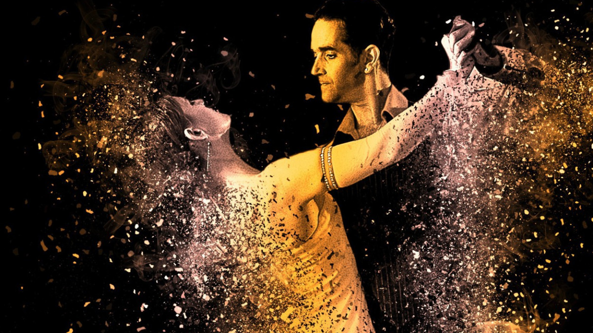 grafika - para tańcząca tango