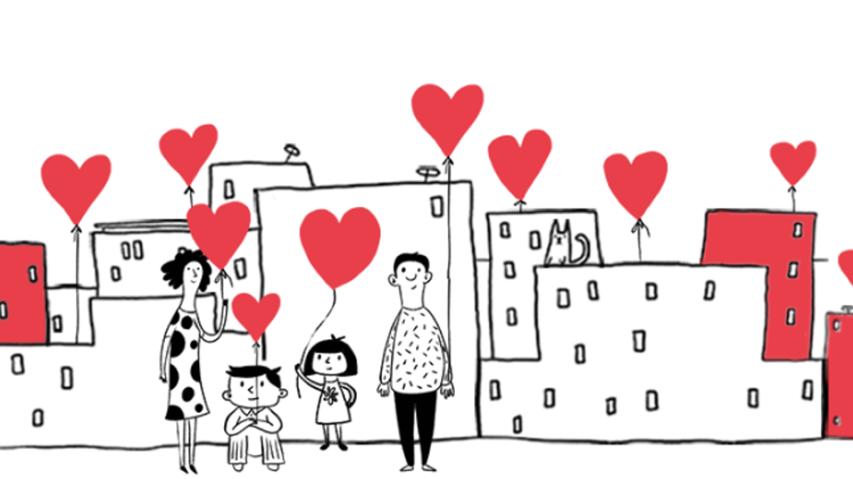 grafika ogólnopolskiej kampanii Dzieciństwo bez Przemocy